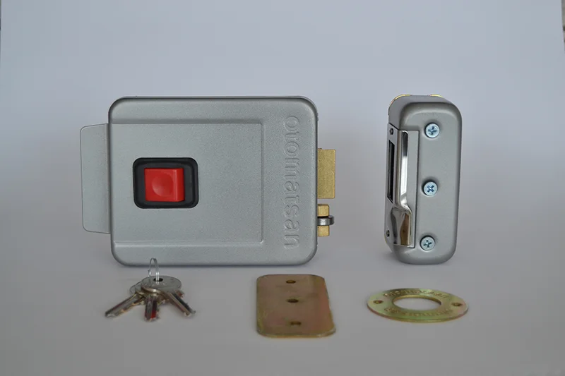 Otomatsan RO-113 Standart Barelli Elektrikli Kapı Otomatı Kilidi (9006 Gri)